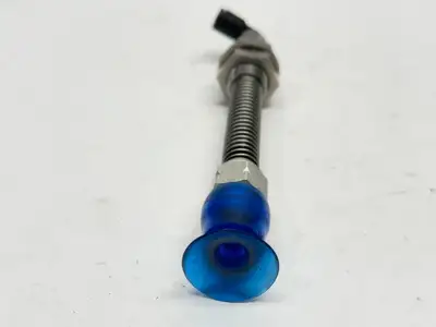 External Spring Vacuum Cup | Pneumatic  120mm Length 26mm Wide Suction Cups 1/4" OD - Used