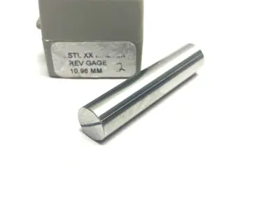USED VERMONT GAGE REVERSIBLE GAGE MASTER CLASS XX STEEL 10.96MM