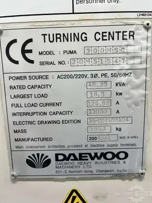 USED 2004 DAEWOO 300MSC