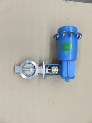 Jamesbury 4"-150 Wafer Sphere / Butterfly Valve with Pneumatic Actuator Unused