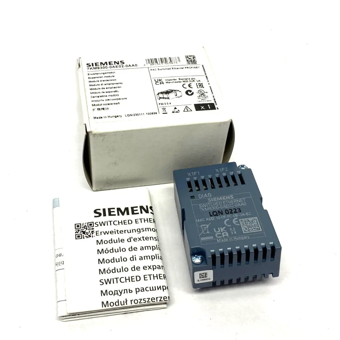 USED SIEMENS EXPANSION MODULE, PAC SWITCHED ETHERNET PROFINET