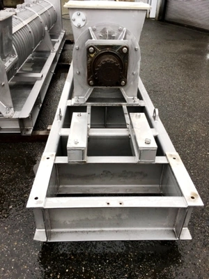 FKC HX-550 screw press for fish dewatering, 304SS.