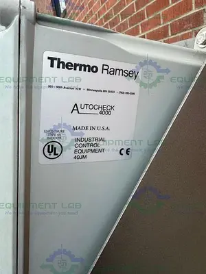 USED THERMO RAMSEY AUTOCHECK 4000 CHECKWEIGHER W/ 18.5" X 21.5" PLATFORM
