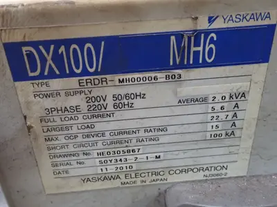 USED 2010 MOTOMAN / YASKAWA ELECTRIC MH6