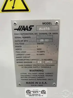 USED 2005 HAAS SL-20B