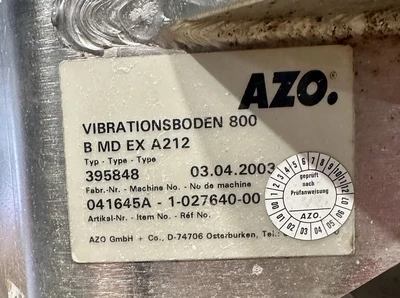 Used _UNKNOWN_ VIBRATIONSBODEN 800 TYPE B MD EX A212 Vibratory Feeders West Virginia US | Cooper Industries #1409620