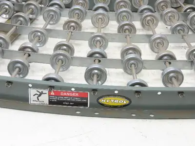 Hytrol 24"x 90 Deg Skatewheel Conveyor Section 22"BF Steel Gravity Roller