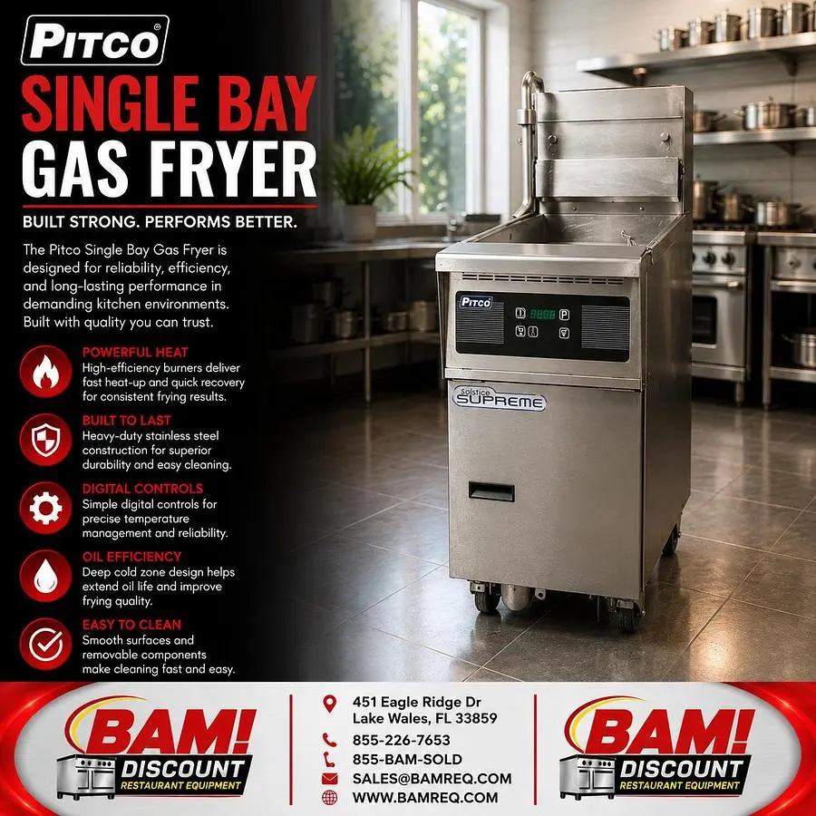Used PITCO SFSSH55 Cookers / Coolers / Fryers Florida US | BAM Discount Restaurant Equipment #1370542