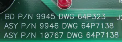 NEW GENERAL ELECTRIC 9945DWG64P323 42C OZONATOR DRIVER BOARD 9946DWG64P7138