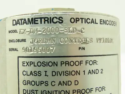 Datametrics EX-DM-2000-5LD-C Optical Encoder NEMA 4 Enclosure Lucas Ledex