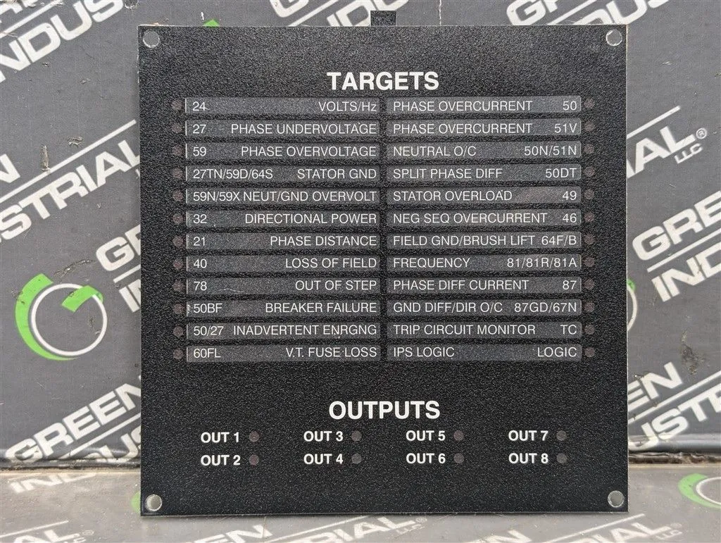 Beckwith P-1939 Generator Protection Relay Annunciator Panel B-0898 Rev A-2 Used
