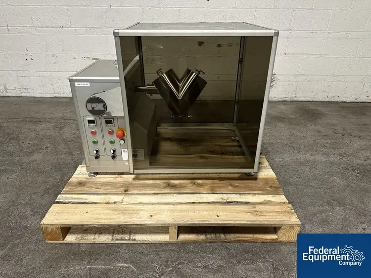 Used Patterson-Kelley 4 Quart Patterson Kelley Twin Shell Blender, S/S Agitators, Blenders, Mixers Ohio US | Federal Equipment Company #129356