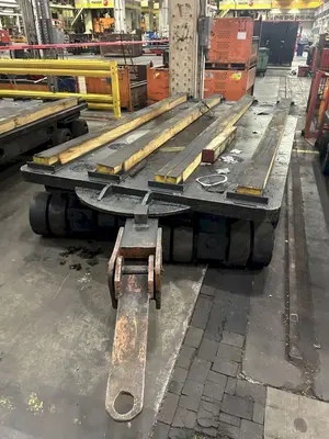 200,000 LBS x 144" x 78" HEAVY DUTY ROLLING TRANSFER CART: YOBRO #23996