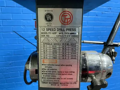 Used 1989 TARGET MACHINERY TT16FP Heavy Duty & Sensitive Single Spindle Drills Ohio US | HGR 24 #1415172