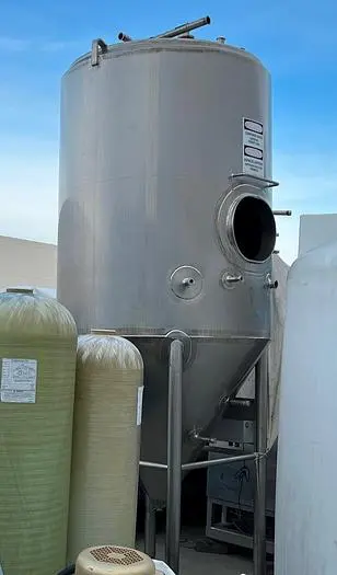 Stainless Steel 1,000 Gallon Jacketed Tank with Steep Cone Bottom #4183027