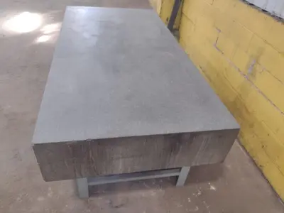 8' X 4' X 14" ROCK OF AGES PRECISION LAYOUT INSPECTION GRANITE TABLE: STOCK #23806
