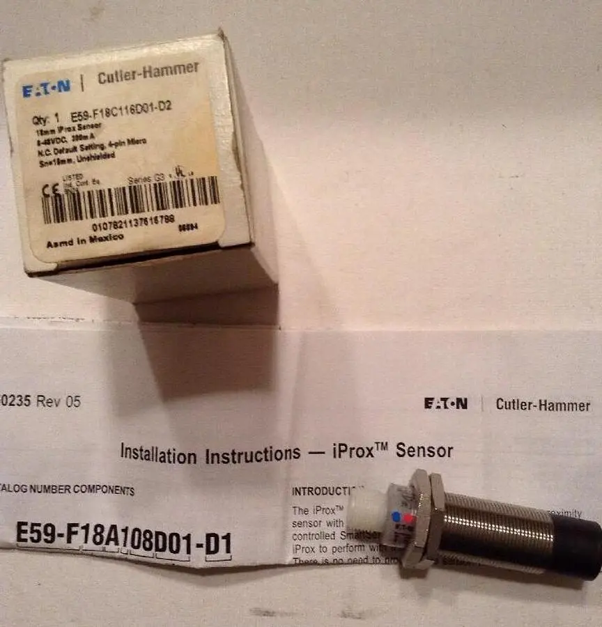 New | in-Stock CUTLER-HAMMER E59-F18C116D01-D2 Sensors | Surplus Asset Holdings #1206464