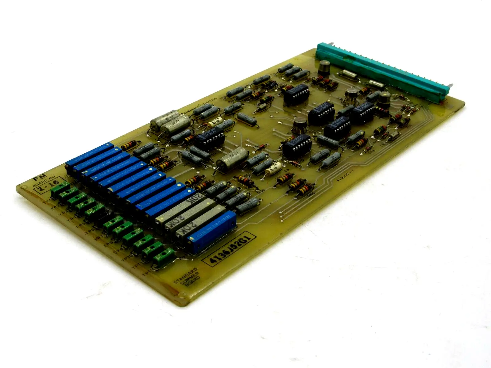 USED GENERAL ELECTRIC 4136J52-G1 STANDARD SUMMER BOARD 4136J32-2 4136J52G1