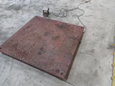 10,000 LBS BRECHBUHLER MODEL #UMC600AAAC PLATFORM FLOOR SCALE: STOCK #21653