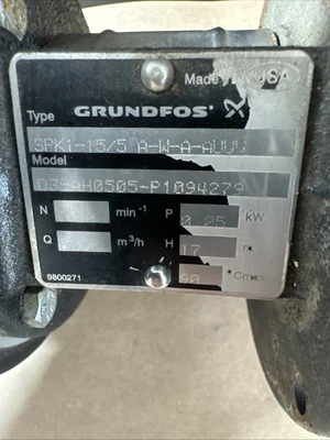 USED Grundfos SPK1-15/5 A-W-A-AUUV