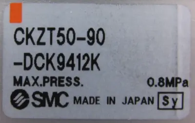 NEW SMC CKZT50-90-DCK9412K POWER CLAMP CKZT5090DCK9412K