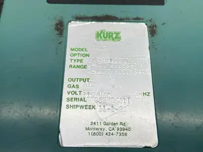 441S | Kurz  Air Velocity Meter 6000 FPM Max 115VAC - For parts or not working