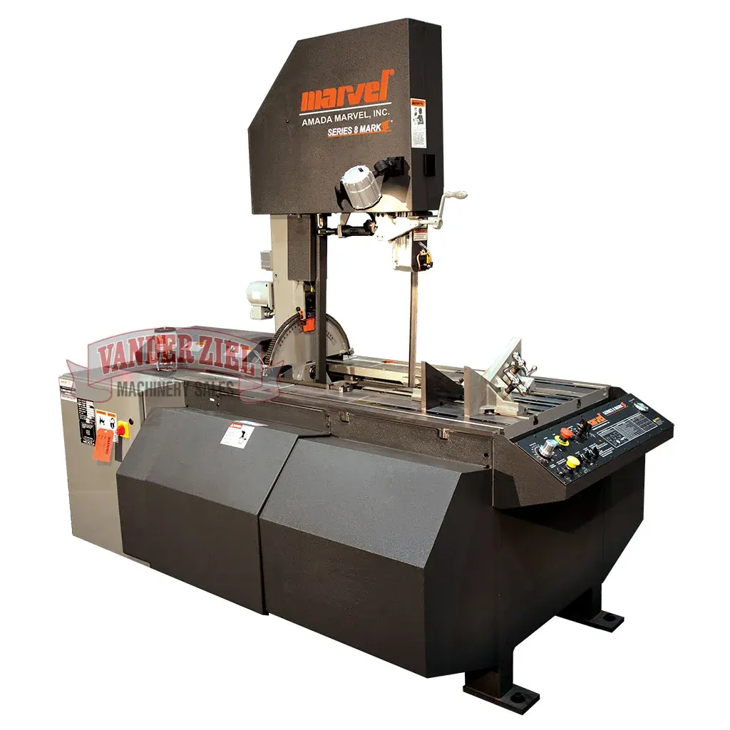 Marvel Series 8 Mark III Vertical Tilt-Frame Saw, 18" x 22" Capacity - NEW