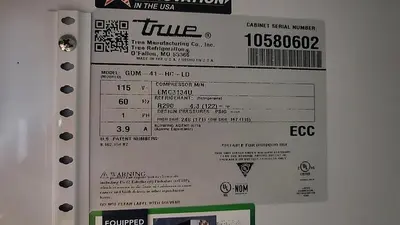 USED TRUE GDM-41-HC-LD