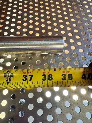 Used 39" STAINLESS STEEL MIXING SHAFT 1" DIAMETER W/ 10" IMPELLER Agitator Shaft California US | Equipment Lab #1415099