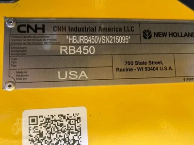 New | in-Stock 2025 NEW HOLLAND ROLL-BELT 450 Square Balers Maine US | Beauregard Equipment #1511369