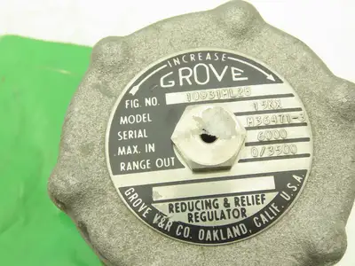 Grove V&R 10931ML2B Reducing Relief Regulator Max in 6000, 0-3500Psi 15KX