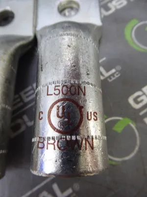Box of 6 NSI Industries L500N Compression Lugs 1/2" Bolt Size New NIB