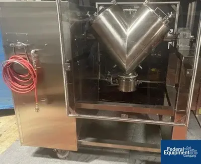 USED Gemco 2 CU FT Gemco Twin Shell Vacuum Dryer, 316 S/S