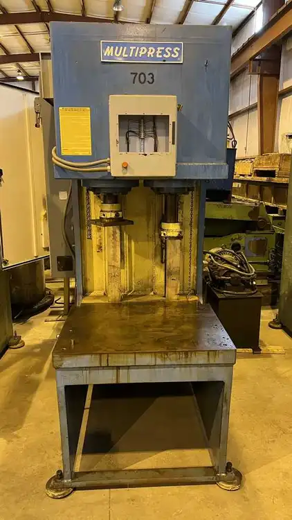 Used 1986 MULTIPRESS C-592-E C-Frame Presses Ohio US | D & H Machinery, Inc. #221677