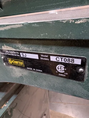 Craftex CT088 Jointer