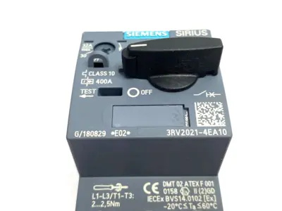 Used SIEMENS SIRIUS MOTOR PROTECTION CIRCUIT BREAKER SIZE S00 Circuit Breakers | Maverick Industrial Sales #1099122