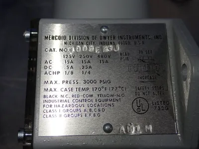 New | in-Stock MEROID 1003EB3J Pressure Switches Ohio US | HGR 24 #779115