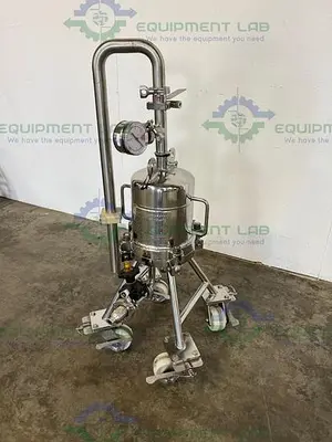 USED CUNO 8ZPB STAINLESS STEEL LENTICULAR FILTER HOUSING 150 PSI @ 300 °F