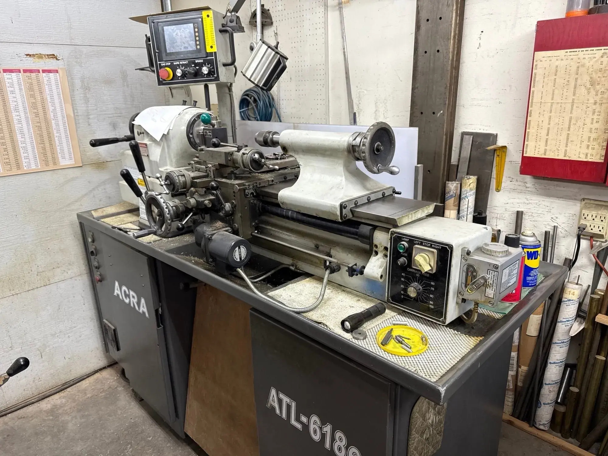Used 2006 ACRA ATL618E Precision Lathes Illinois US | Aucto #1423297
