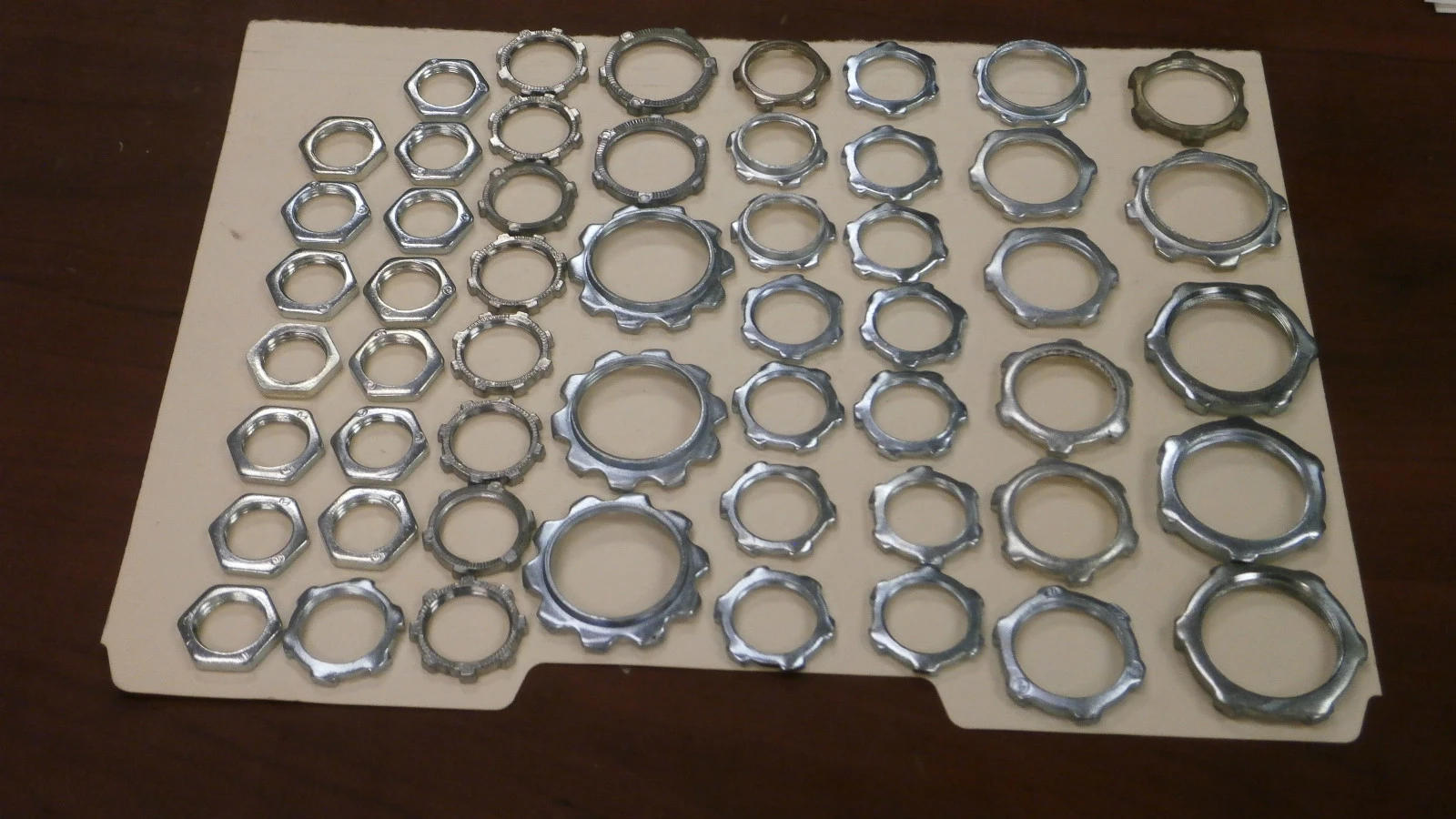 New Steel Conduit Locknuts (, Misc sizes, QTY 140)