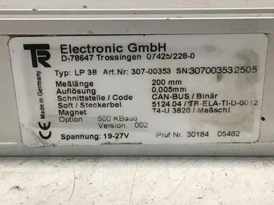 USED T&R ELECTRONIC LP-38 200MM