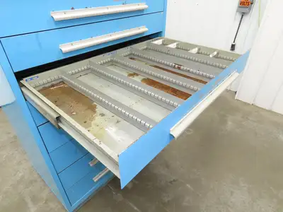 Nu-Era Tool Storage Cabinet Modular 8 Drawer 45x28x61" Stanley Vidmar Lista