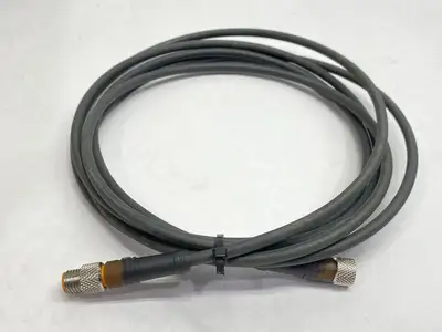 USED LUMBERG DOUBLE ENDED CORDSET MALE TO FEMALE 3-PIN