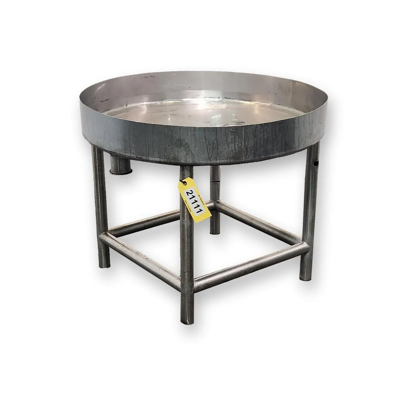 Used 39" Dia. Stainless Steel Liquid Tray Pan - 25 Gal.