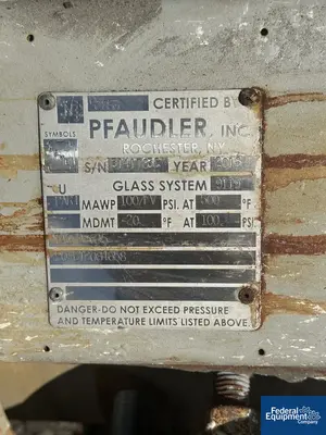 USED Pfaudler 20" x 267" Pfaudler Glass Lined Column, 100#