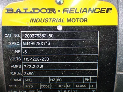 New | in-Stock BALDOR RELIANCE M34H578X716 Motors (misc) Ohio US | HGR 24 #1056369