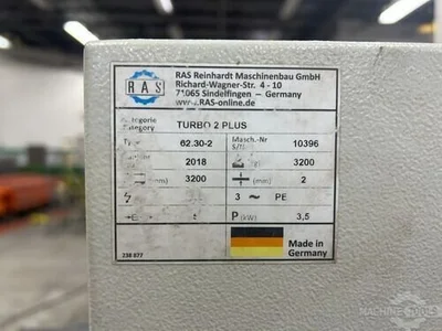 USED 2018 RAS 62.30-2 TURBO 2 PLUS