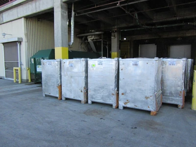 50 Cu Ft Aluminum Totes 40x45x60, side door and top hatch