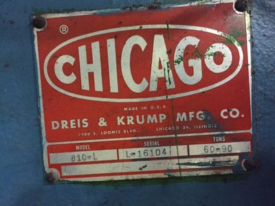 USED DREIS & KRUMP 810L