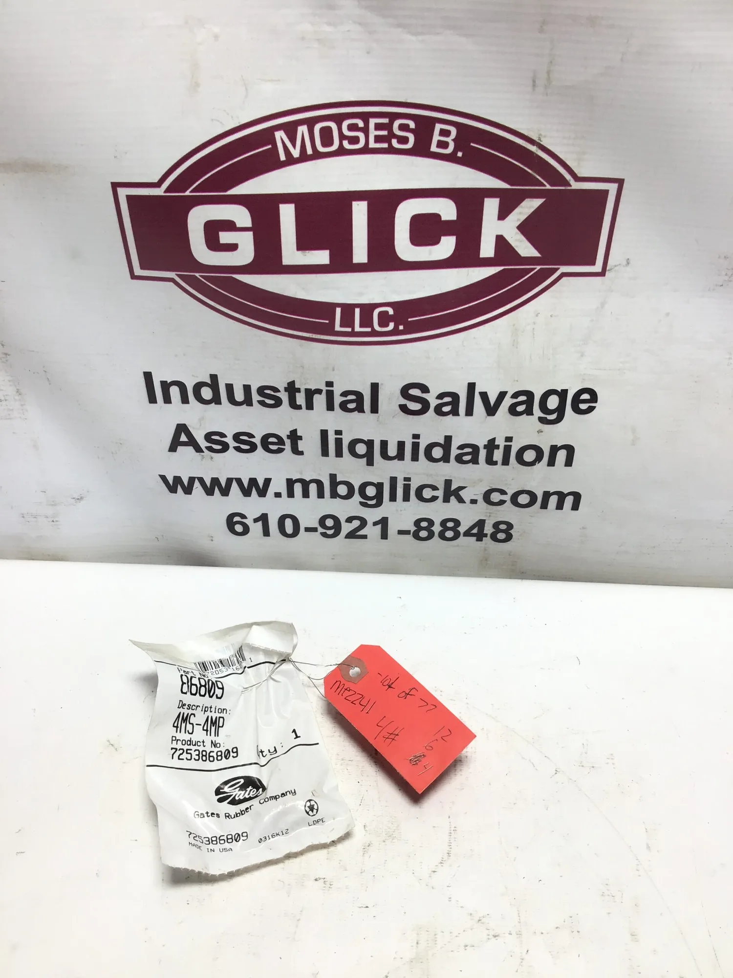 Gates Male connector (Part # 86809) LOT OF 77